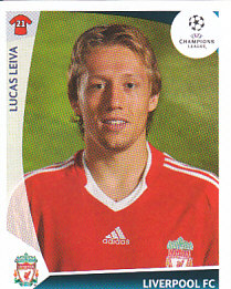 Lucas Leiva Liverpool samolepka UEFA Champions League 2009/10 #287